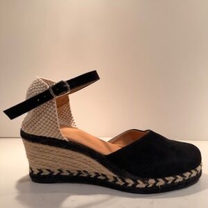 Paseart Espadrilles Closed-Toe Wedge Ankle Strap Shoes Made in Spain EUR 39 US 8